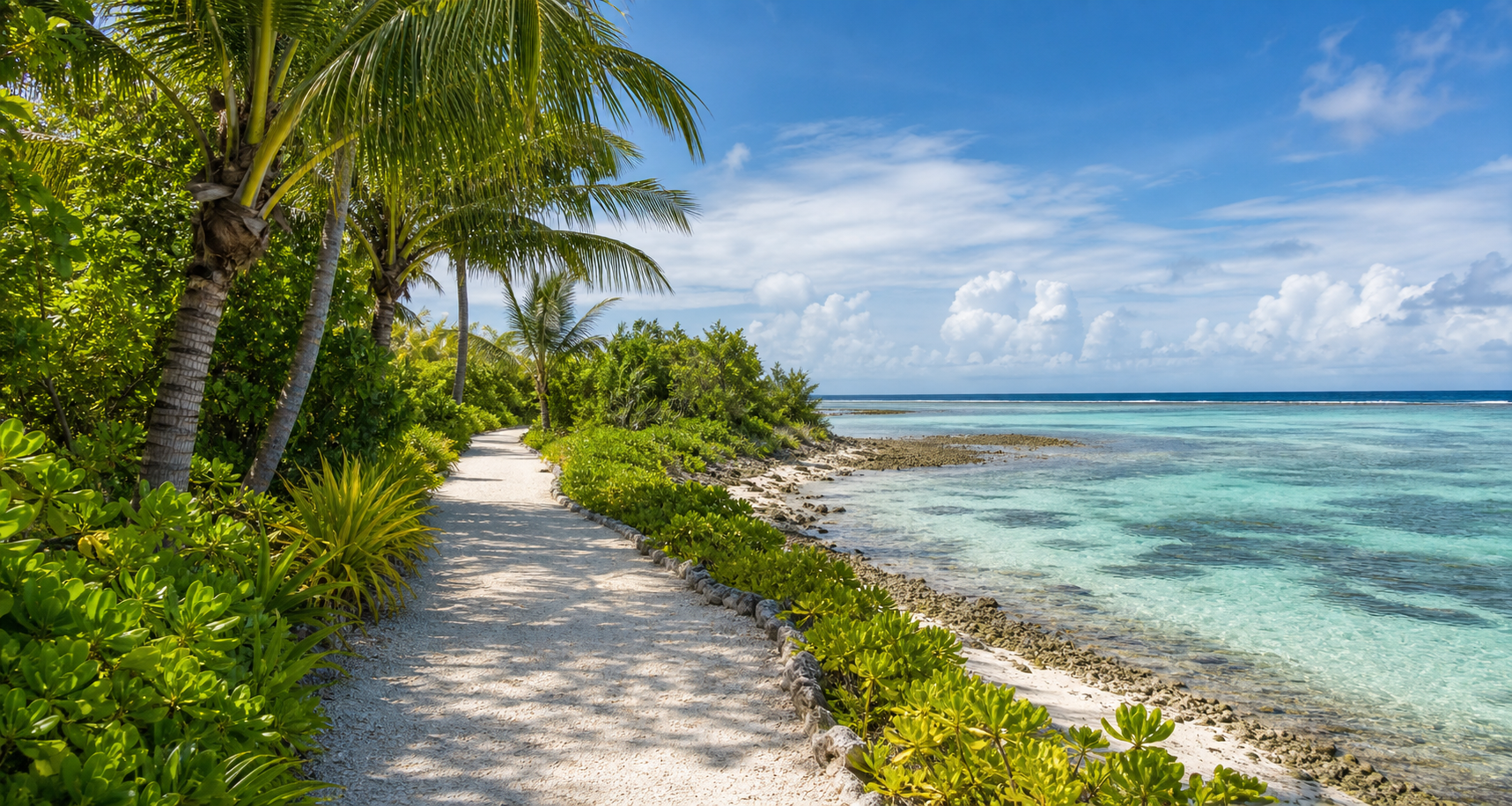 Coastal view in Addu Atoll